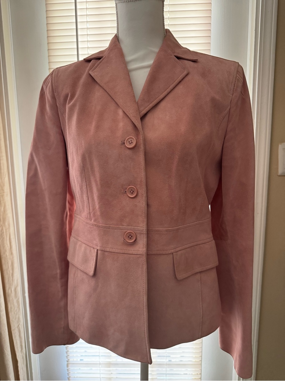 LOFT Dusty Rose Suede Blazer